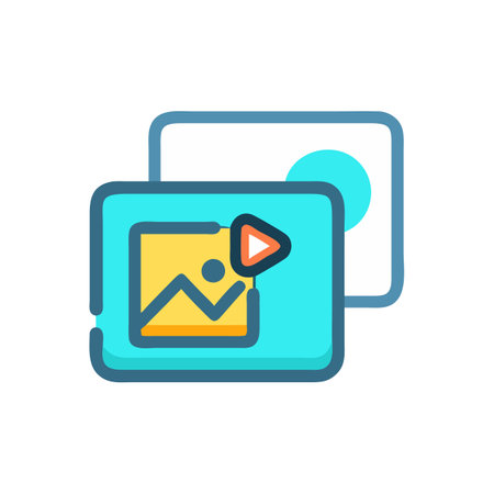 Dynamic Media Icon for Engagementのイラスト素材
