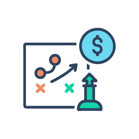 Sales Strategy Icon for Planningのイラスト素材