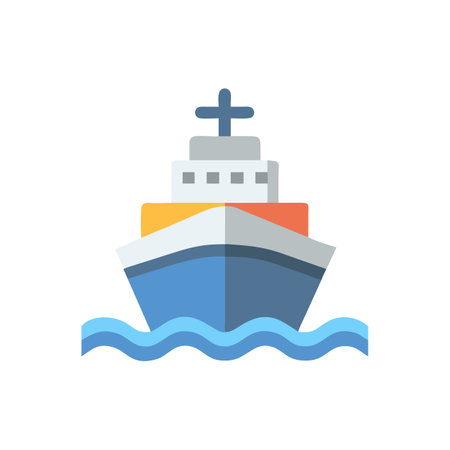 Stylish Ship Icon for Tradeのイラスト素材