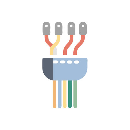 Modern Wiring Icon for Installationのイラスト素材