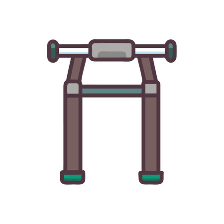 Dynamic Farmers Walk Handles Icon for Workoutsのイラスト素材