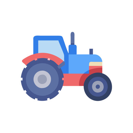 Heavy Duty Tractor Icon for Agricultureのイラスト素材