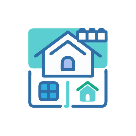 Dynamic Home Features Icon Designのイラスト素材