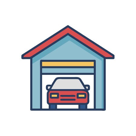 Versatile Garage Icon Designのイラスト素材