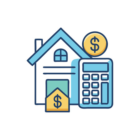 Dynamic Home Renovation Budget Icon Designのイラスト素材