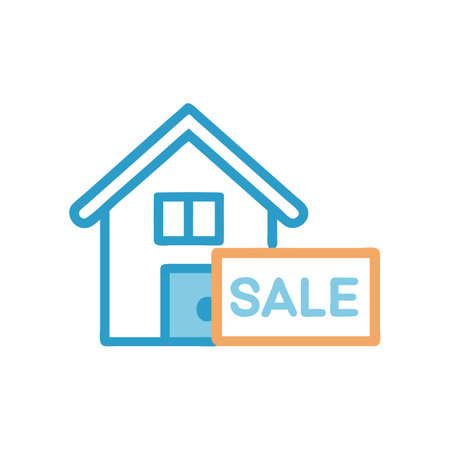 Dynamic Home Sales Icon Designのイラスト素材