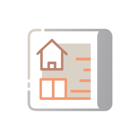 House Layout Icon for Floor Planningのイラスト素材