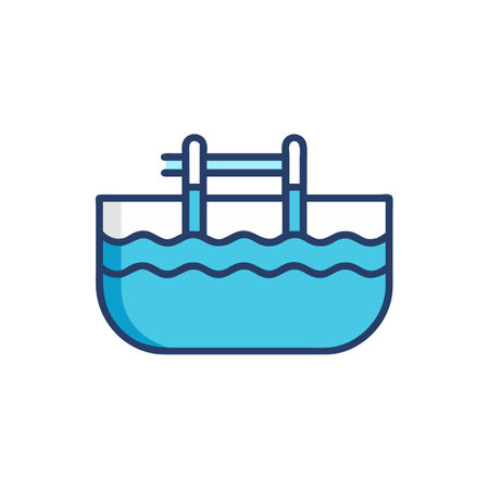 Pool Icon for Residential Facilitiesのイラスト素材