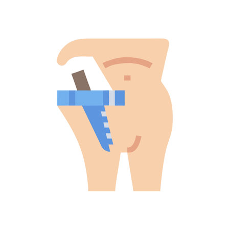 Adjustable Body Fat Caliper Icon Designのイラスト素材