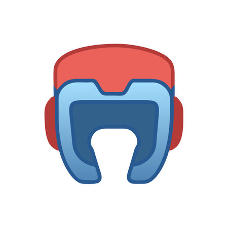 Fitness Adjustable Boxing Headgear Iconのイラスト素材
