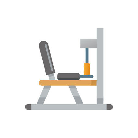 Dynamic Commercial Leg Press Machine Icon for Workoutsのイラスト素材