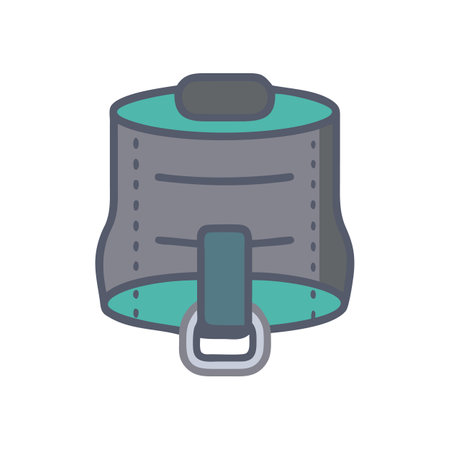 Dynamic Weighted Dip Training Belt Icon for Workoutsのイラスト素材