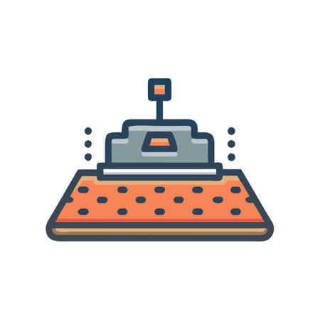 Fitness Adjustable Landmine Base Iconのイラスト素材