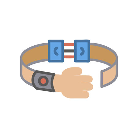 Innovative Magnetic Therapy Bracelet Iconのイラスト素材