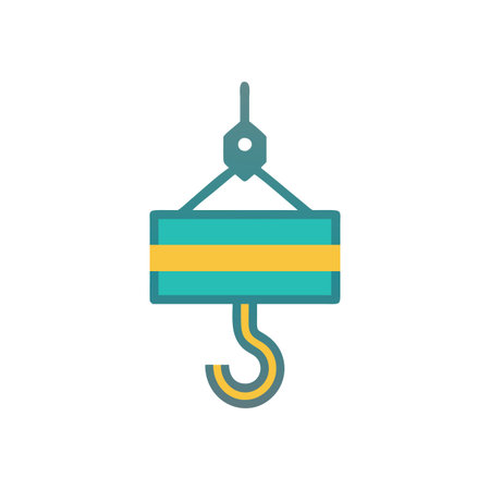 Innovative Lifting Hook Iconのイラスト素材
