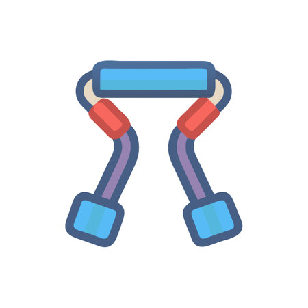 Dynamic Strength Training Band Icon for Workoutsのイラスト素材