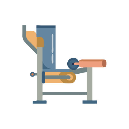 Versatile Leg Curl Machine Iconのイラスト素材