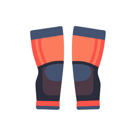 Effective Powerlifting Knee Sleeves for Strength Trainingのイラスト素材