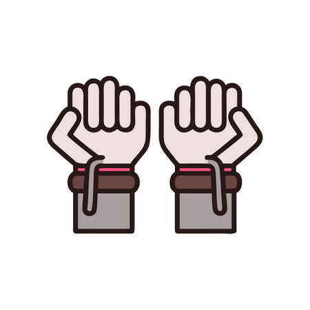 Durable Weighted Wrist Wraps for Effective Trainingのイラスト素材