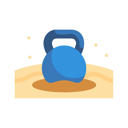 Versatile Sand Kettlebell Iconのイラスト素材