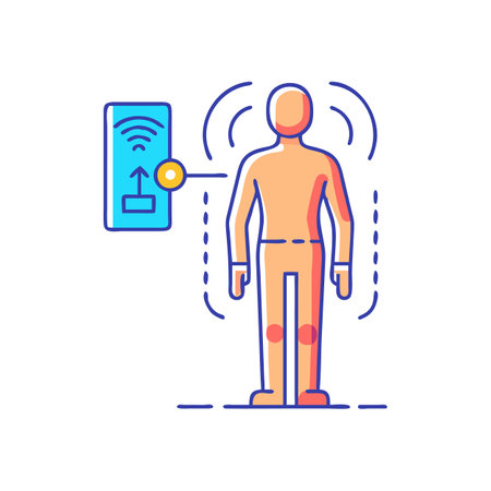 Effective Posture Sensor for Health and Fitnessのイラスト素材