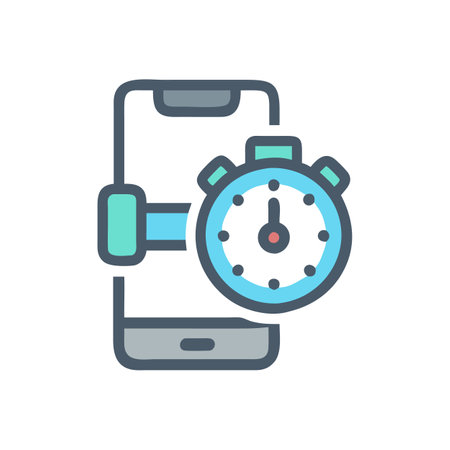 Durable Gym Timer for Effective Trainingのイラスト素材