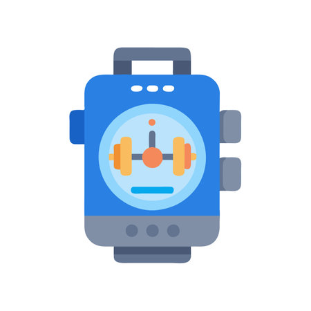 Multi-Function Gym Digital Timer Iconのイラスト素材