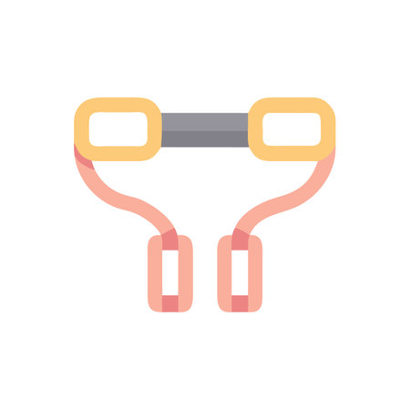 Durable Stretching Strap Icon for Flexibilityのイラスト素材