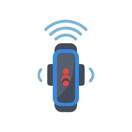 Innovative Wireless Fitness Tracker Iconのイラスト素材