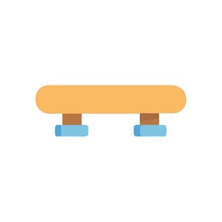 Versatile Wooden Balance Board Iconのイラスト素材