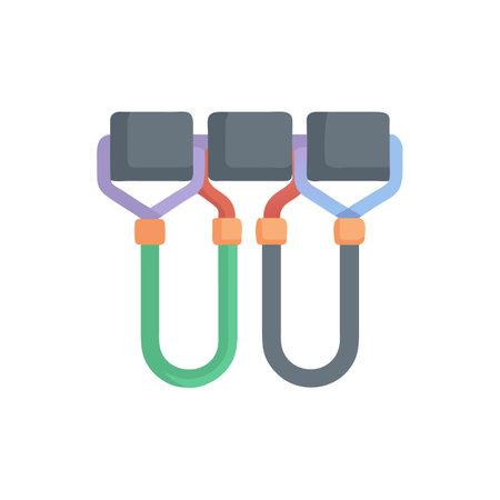 Heavy Resistance Band Set Iconのイラスト素材