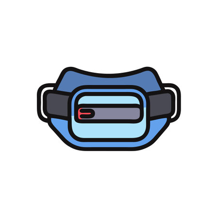 Durable Weightlifting Dip Belt Iconのイラスト素材