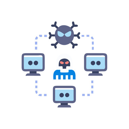 Awareness Botnet Icon for Cybersecurityのイラスト素材
