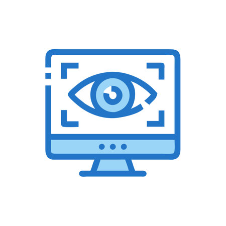 Computer Vision Technology Iconのイラスト素材