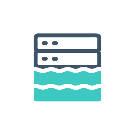 Data Lake Icon for Big Data Storageのイラスト素材
