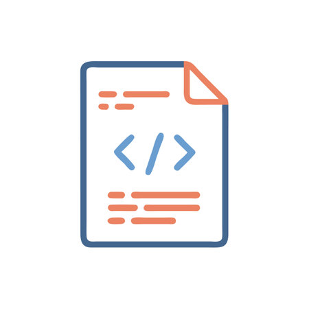 Java Code Icon for Programming Practicesのイラスト素材