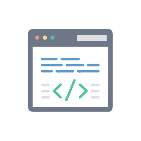 Comprehensive JavaScript Code Icon for Programmingのイラスト素材