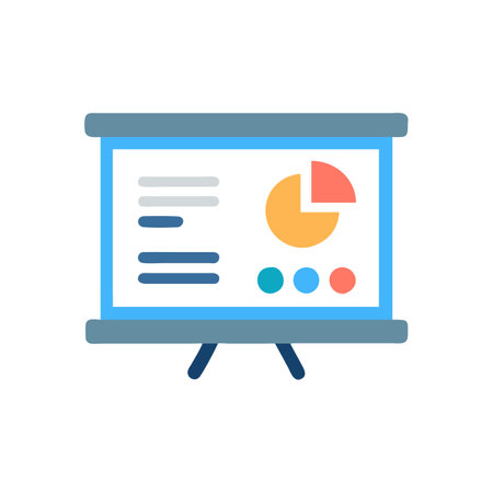 Digital Presentation Tool Iconのイラスト素材