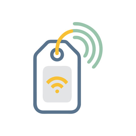 RFID Technology Tag Iconのイラスト素材