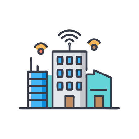 Smart City Icon for Urban Developmentのイラスト素材