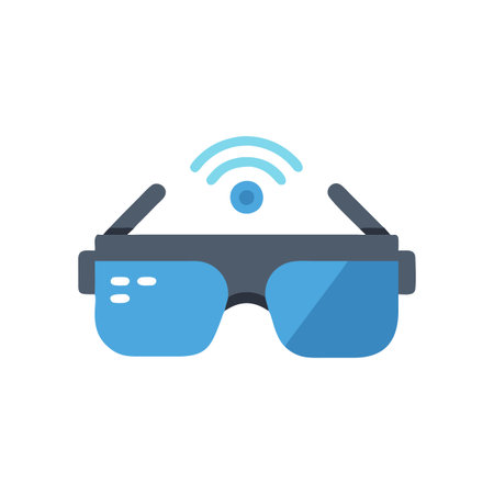 Efficient Smart Glasses Iconのイラスト素材