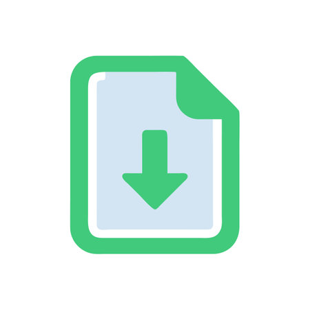Comprehensive File Download Iconのイラスト素材