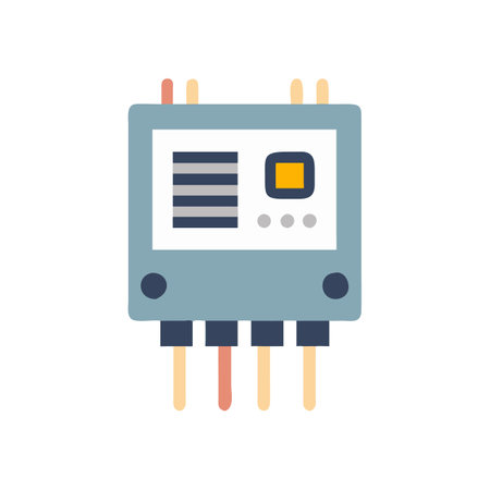 Voltage Regulator Icon for Electrical Systemsのイラスト素材