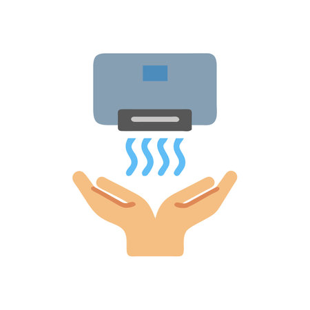 Automatic Hand Dryer Icon for Hygiene Useのイラスト素材