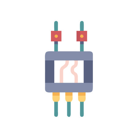 Innovative Clamping Voltage Regulator Vector Iconのイラスト素材