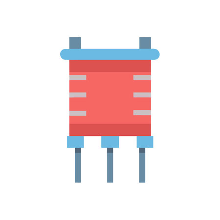 High-Capacity Capacitor Bank for Electronicsのイラスト素材