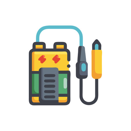 Portable Jump Starter Icon for Vehiclesのイラスト素材