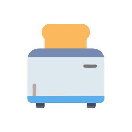 Bread Toaster Icon for Kitchen Efficiencyのイラスト素材
