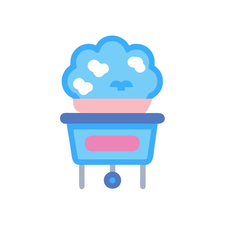 Innovative Cotton Candy Maker Machine Vector Iconのイラスト素材