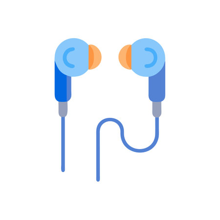 High-Quality Earbuds for Music Loversのイラスト素材
